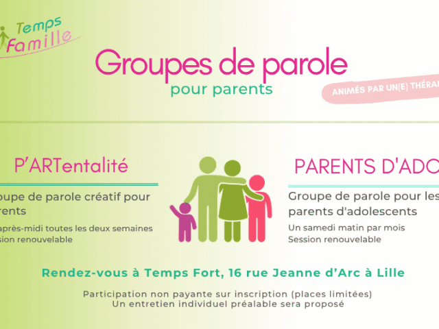Groupes de parole pour parents